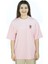 Manus Vita | Pembe Renk Baskılı Kadın T-Shirt | Oversize 2