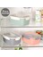 2 Katlı Kilitli Kapak Yemek Kabı - Bölmeli Lunch Box Diyet Beslenme Kutusu Sosluk Çatal Kaşık Yeşil 4