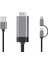 Typec Microusb USB To HDMI Çevirici Dönüştürücü Görüntü Kablosu 1