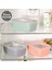 2 Katlı Bölmeli Beslenme Kabı - Yemek Taşıma Saklama Kabı Diyet Lunch Box Sosluk Kaşık Çatal Pembe 4