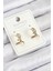 Xuping Zirkon Taşlı Kemer Model Gold Renk Kadın Küpe - TJ-BKP10852 1