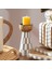Nohar Mango Ağacı Mumluk 10X10X20 cm Natural - Grı 2
