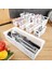 9 Parça Modüler Çekmece Içi Organizer Set - Banyo Mutfak Makyaj Aksesuar Ofis Düzenleyici Beyaz 1