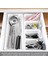 9 Parça Modüler Çekmece Içi Organizer Set - Banyo Mutfak Makyaj Aksesuar Ofis Düzenleyici Beyaz 2
