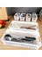 6 Parça Modüler Çekmece Içi Organizer Set - Banyo Mutfak Makyaj Aksesuar Ofis Düzenleyici Beyaz 1