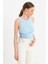 Kadın Bebe Mavi Yanı Büzülebilir Basic Bluz RSP329 2