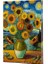 Van Gogh 10 - Ayçiçekleri Çizgili Yan Boyamalı Defter 1