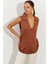 Kadın Badem Polo Yaka Bluz LPP1219 1