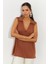 Kadın Badem Polo Yaka Bluz LPP1219 4