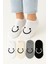 Kaelaurean Kadın Dikişsiz Soft Pamuklu Smile Desenli Happy Socks 4'lü Sneakers Çorap 1