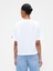 Kadın Beyaz Grafik Baskılı Oversize T-Shirt 5