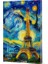 Van Gogh 9 - Eyfel Kulesi Çizgili Yan Boyamalı Defter 1