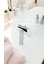 Krom Glass Desing Çanak Lavabo Armatür Gümüş Cam Detaylı Yüksek Lavabo Armatür Şahconcept 1
