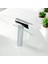 Krom Glass Desing Çanak Lavabo Armatür Gümüş Cam Detaylı Yüksek Lavabo Armatür Şahconcept 2