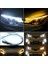 Ssangyong Korando uyumlu Far Üstü Kayar LED Selamlamalı Sinyalli 60 cm Beyaz ve Turuncu Renk 2