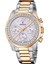 F20608/3 Rainbow Quartz Çelik Rose/gri 10 Atm 38 mm Kadın Kol Saati 1