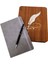 Hediyelik Metal Kalem ve Çizgili Deri Defter - MCT4682-7403 1