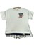 Erkek Bebek Yazlık Şortlu Takım – Baskılı Tişört & Çizgili Şort 2'li Set ⚡ 2