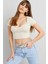 Kadın Taş Kaşkorse Crop Bluz ELT58 1