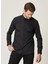 ALTINYILDIZ CLASSICS Erkek Siyah Ütü Gerektirmeyen Non-iron Slim Fit Dar Kesim %100 Pamuk Gömlek 3