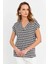 Kadın Multi V Yaka Salaş Bluz MLPP643 1