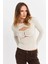 Kadın Vanilya Pencereli Aksesuarlı Bluz SB3046 1