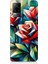 Vivo V21E Uyumlu Soyut Origami Gül Deseni Desenli Silikon Kılıf 1