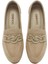 Kadın Bej Süet Deri Maskülen Loafer 25SFD130310 7