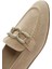 Kadın Bej Süet Deri Maskülen Loafer 25SFD130310 8