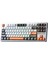 F87 Mekanik Rgb Tkl Spacecrystal Switch Kablosuz Makrolu Hot Swap Klavye Turuncu 2