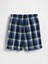 Erkek Çocuk Lacivert Geri Dönüştürülmüş Flannel Pj Boxer Şort 3