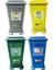 70 Lt Plastik Lüx Geri Dönüşüm Kutusu Geri Dönüşüm Kovası / Sıfır Atık Kutusu 4 Adet 1