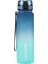 Uzspace Fiftyfifty 1000ML Büyük Boy Çift Renk Softtouch Ff Collection Tritan Su Matarası Mavi-Turku 1