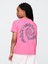 Kız Çocuk Pembe Grafik Baskılı T-Shirt 3
