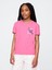 Kız Çocuk Pembe Grafik Baskılı T-Shirt 1