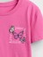 Kız Çocuk Pembe Grafik Baskılı T-Shirt 2