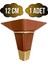 Irem Kahverengi Altın 12CM Plastik Ayak Mobilya Masa ve Dolap Ayağı(Kahverengi ALTIN)(12CM) 1