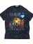 Oversize Def Leppard Pyromania Ense Baskılı Yıkamalı T-Shirt, Unisex Rock Band Temalı Retro Tişört 3