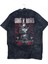 Oversize Red Guns N' Roses Sırt Baskılı Yıkamalı T-Shirt, Unisex Rock Band Temalı Retro Tişört 3