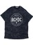 Oversize Ac Dc Powerage Ense Baskılı Yıkamalı T-Shirt, Unisex Rock Band Temalı Retro Tişört 3
