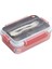 Bento Lunch Box Ofis-Okul Için Yeni Nesil Sefer Tası Tek Kat 3 Bölme Çatal ve Kaşıklı -Pa 1