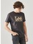 Regular Fit Rahat Kesim %100 Pamuk Wobbly Logo Crew Neck Tişört 3