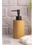 2li Bambu Sabunluk Seti Hands Dishes Mutfak Banyo Sıvı Sabunluk 500ML Doğal Bambu Stantlı Retro Set 2