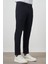 Erkek Lacivert Polyester Lastikli Trend Slim Fit Pantolon 3