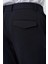 Erkek Lacivert Polyester Lastikli Trend Slim Fit Pantolon 5