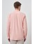 Erkek Turuncu Keten Trend Dynamic Fit Düğmeli Yaka Gömlek 5