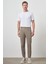 Erkek Vizon Trend Slim Fit Tam Lastik Pantolon 2