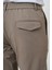 Erkek Vizon Trend Slim Fit Tam Lastik Pantolon 4