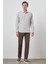Erkek Vizon Slim Fit Italyan Yaka Gömlek 2