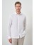 Erkek Beyaz Pamuk Trend Slim Fit Italyan Yaka Gömlek 2